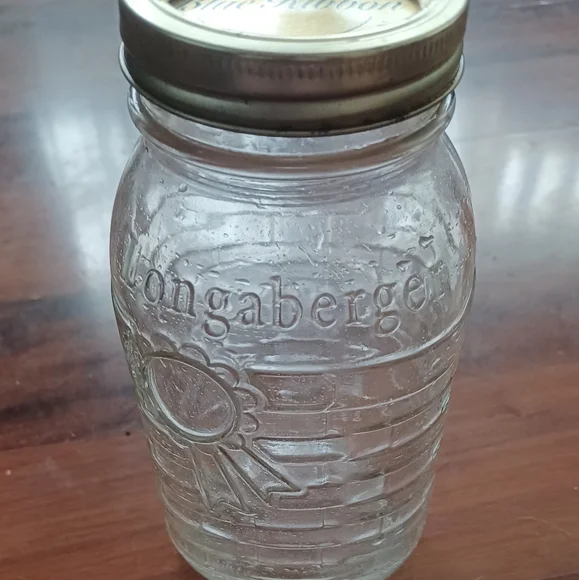 Longaberger Blue Ribbon Canning Jar - Picture 2 of 7